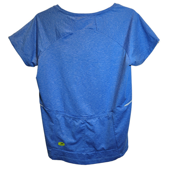 Sugoi Cycling Shirt RPM Jersey Womens Sz Large Blue Short Sleeve Semi-Fitted - Picture 2 of 13